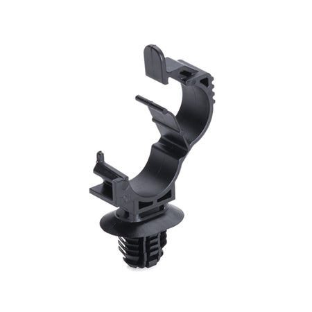 HellermannTyton 151-02501 LOC Locking Clamp, 10–14 mm Bundle Dia with FT9X12 Fir Tree, PA66HIRHSUV, Black, 500/pkg