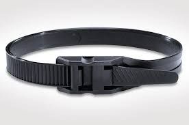 4" 18lb Black Low Profile/In-Line Cable Ties 100/bag Part #LP4-18-0C