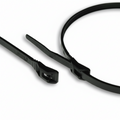11" 50lb Black Low Profile/In-Line Cable Ties 100/bag Part #LP11-50-0C