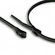8" 50lb Black Low Profile/In-Line Cable Ties 100/bag Part #LP8-50-0C