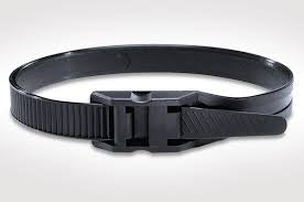 8" 50lb Black Low Profile/In-Line Cable Ties 100/bag Part #LP8-50-0C