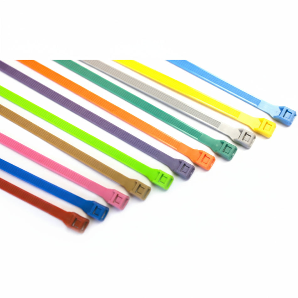 8" 50lb Black Low Profile/In-Line Cable Ties 100/bag Part #LP8-50-0C