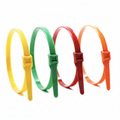 14" 120lb Yellow Low Profile/In-Line Cable Ties 100/bag Part #LP14-120-4C