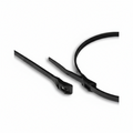14" 50lb Black Low Profile/In-Line Cable Ties 50/bag