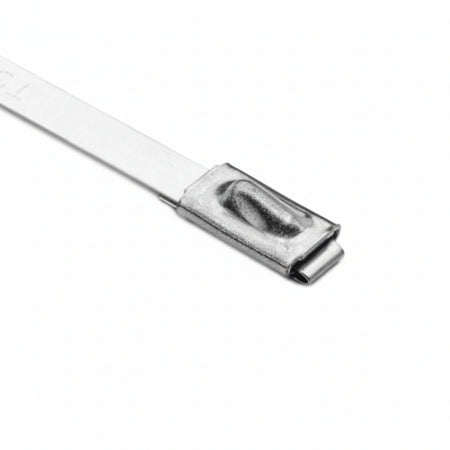 HellermannTyton MBT33H-S Stainless Steel Tie, 33" Long, 450lb Tensile Strength, SS304, Metal, 50/pkg