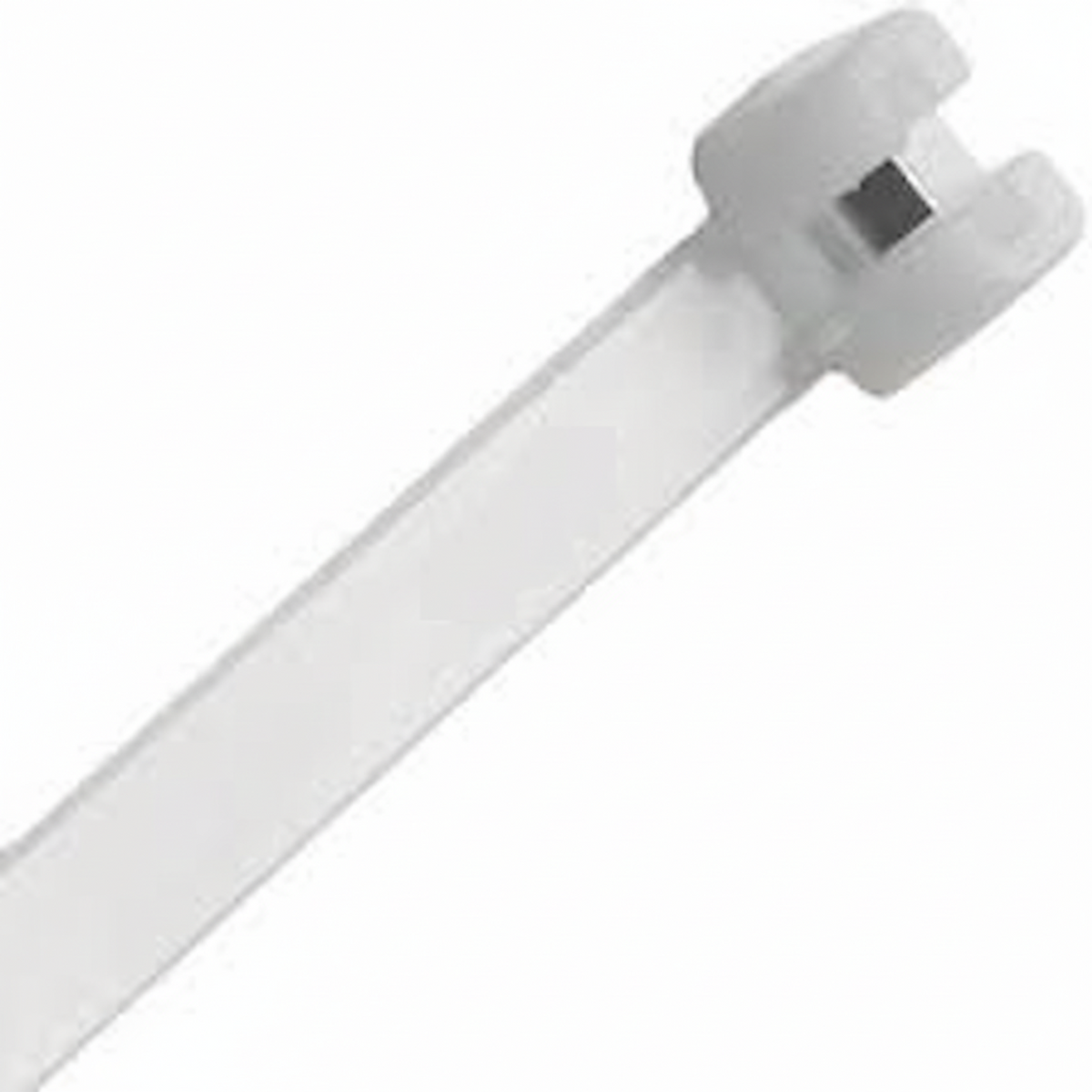 7.5" Natural 50lb Metal Tooth Cable Ties / Zip Ties 1,000/bag Part #MT7.5-50-9M