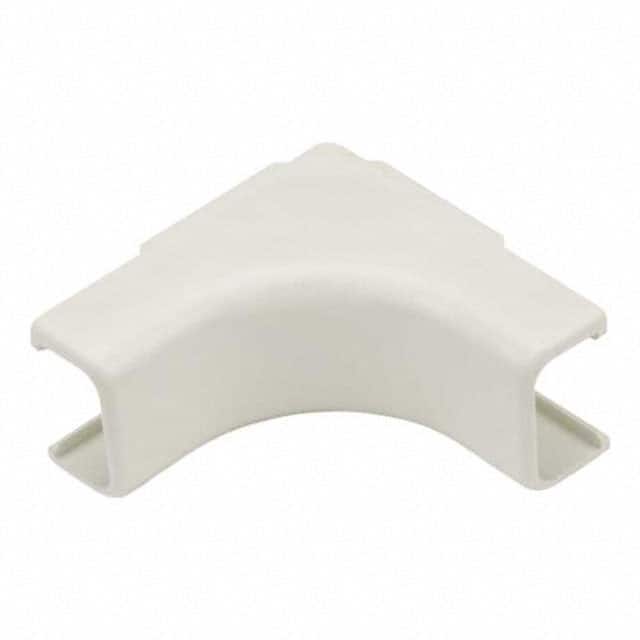 HellermannTyton TSR1FW-33 Internal Corner Cover, 3/4", 1" Bend Radius, PVC, Office White, 1/bag