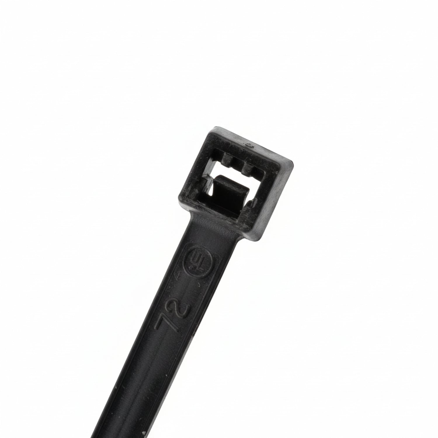 M8-18-0C 8" 18lb Black Cable Tie 3