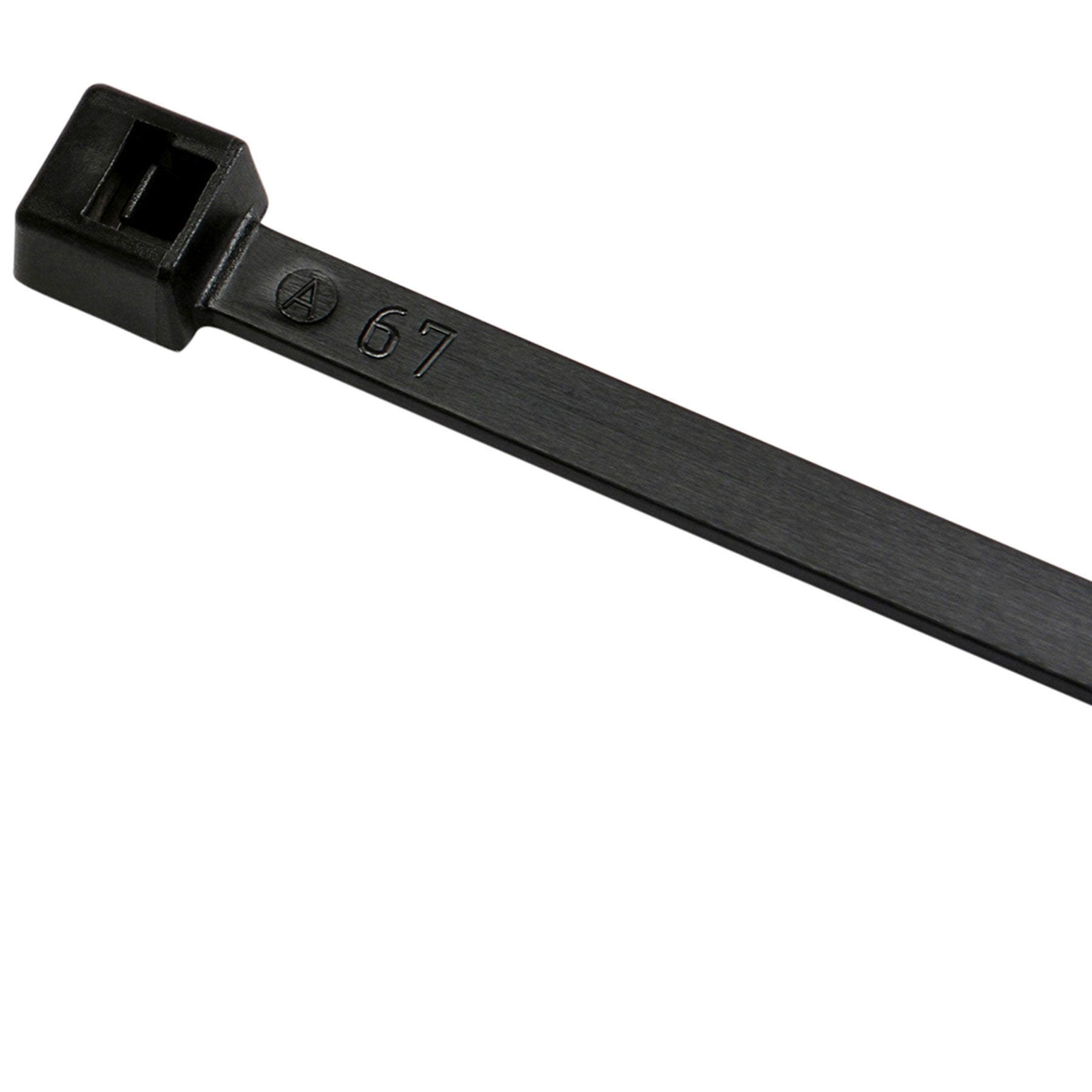 M6-18-0C 6" 18lb Black Cable Tie 1