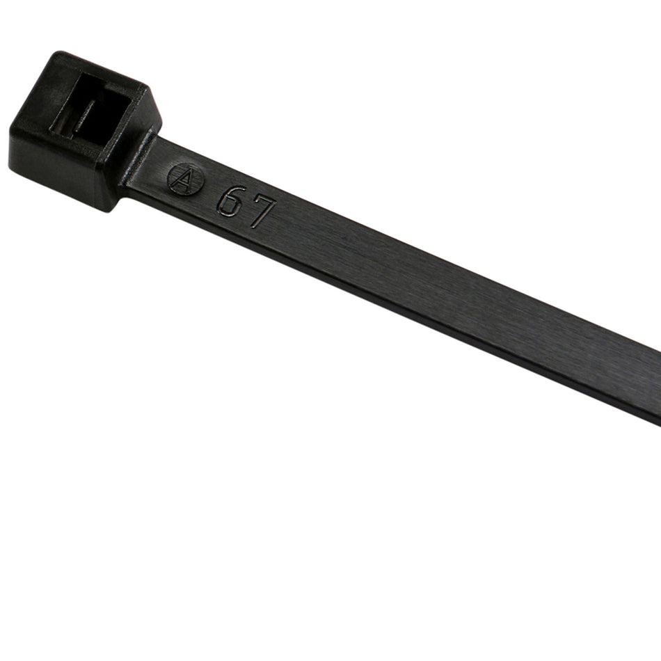 M8-18-0M 8" 18lb Black Cable Tie 1