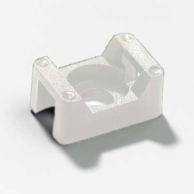 Thomas & Betts SMNY-001-9-D Cable Tie Screw Mount Mounting Base .385x.600" Natural Nylon 6.6 Screw Mounting- #6, #8 Screw For Use with Cable Ties Up to 50 lbs. 500/Bag