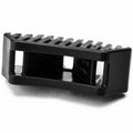 HellermannTyton MSBT1200HIRHSH1 Saddle Mount For Button Head Tie, 0.44"–0.82" Mounting Hole, PA66HIRHSUV, Black, 500/pkg