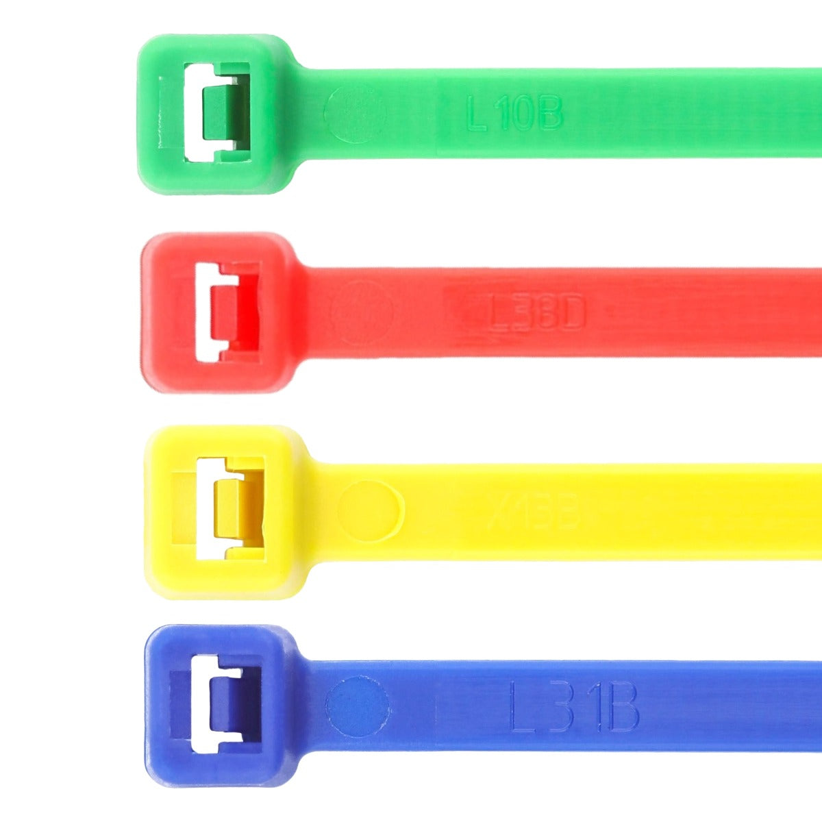 8" 40lb Assorted Color Cable Tie 100/bag
