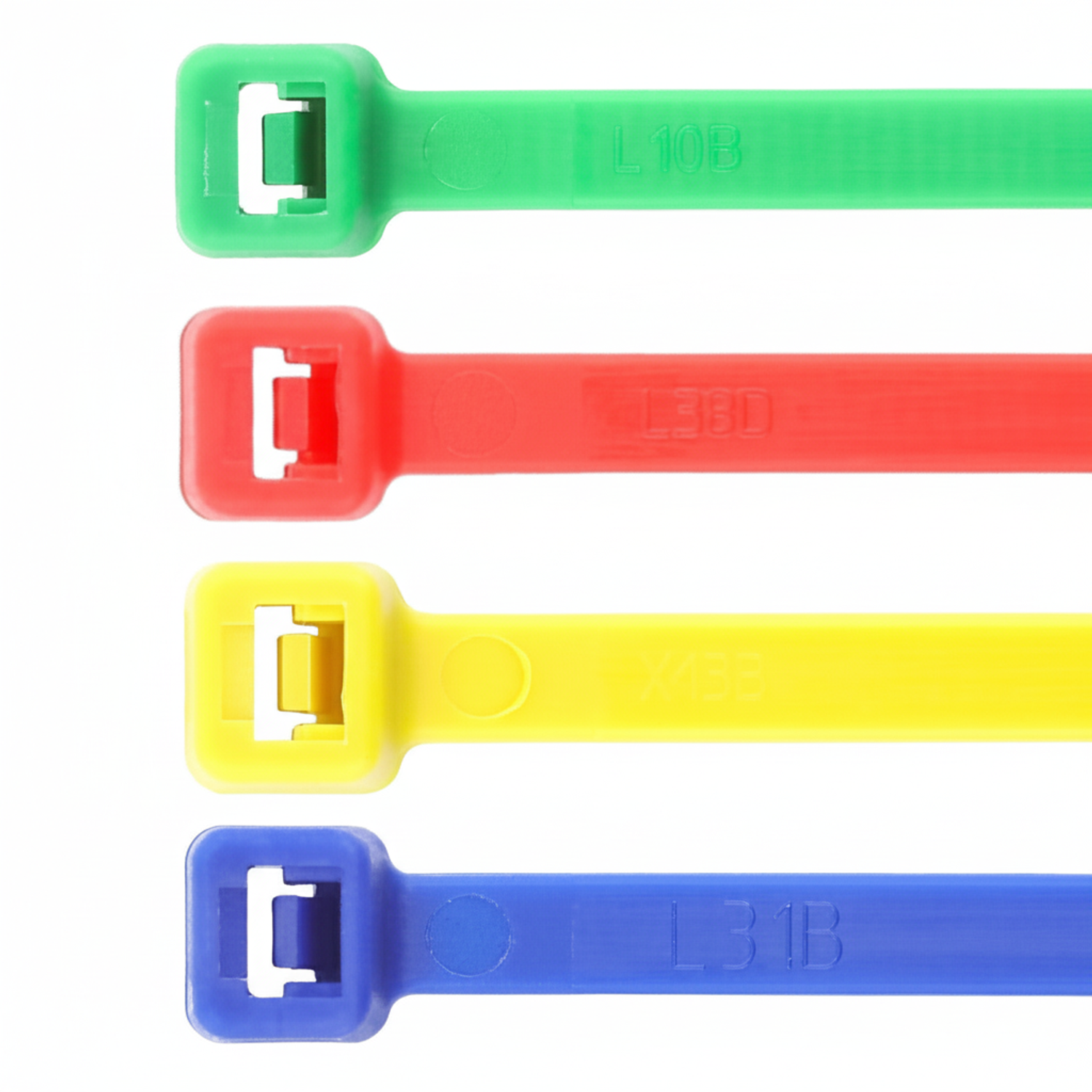 11" 50lb Assorted Color Cable Tie 100/bag