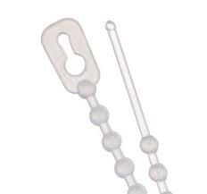 4" 18lb Natural Beaded Cable Ties 1000/bag Part # Bead-4-18-9M