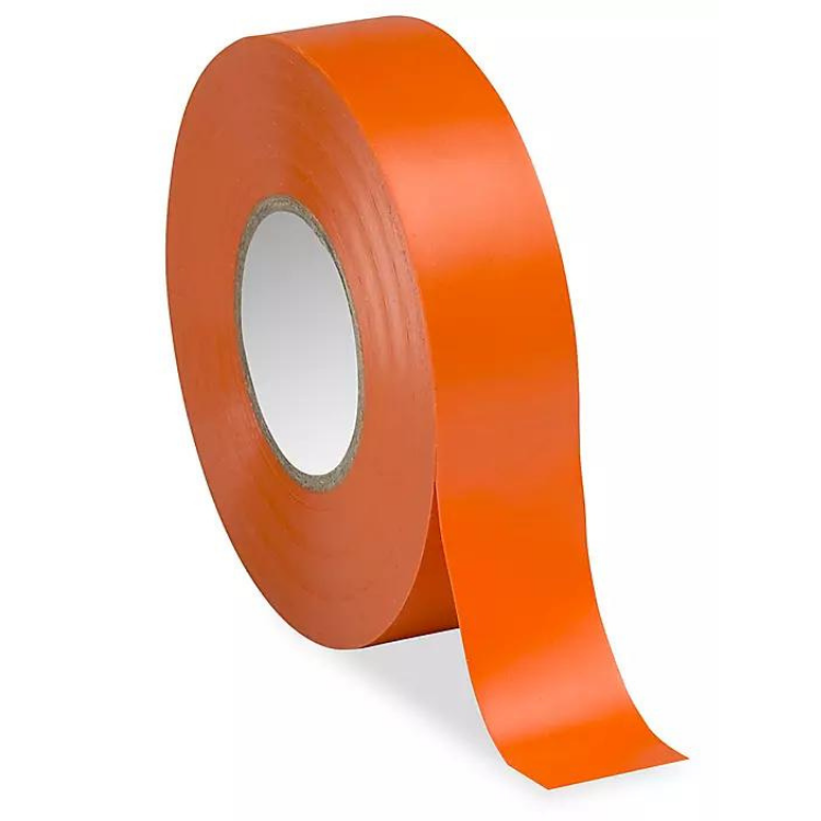 Orange Vinyl Electrical Tape 3/4" x 66ft x 7.5 mil