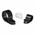 HellermannTyton 211-60039 P-Clamp, 0.39" Wide, 0.26'' Max Bundle Dia, 0.17'' Mounting Hole Dia, PA66, Natural, 1000/pkg