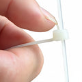 8" 50lb Natural Pawl Releasable Cable Ties Part #RT8-50-9C-.19