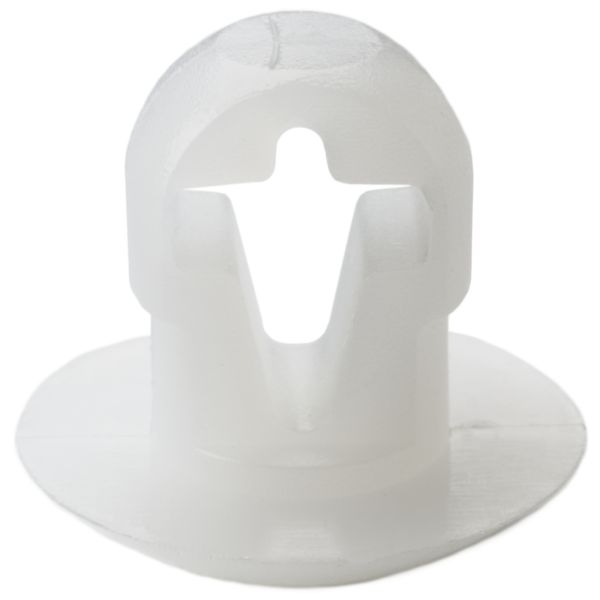 HellermannTyton PBM9C2 Push-Button Cable Tie Mount, .25" Hole Dia, .12" Max Panel, .2" Max Tie Width, PA66, Natural, 100/pkg