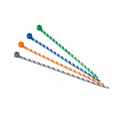 Panduit 4" 18lb. Slate/White Stripe Pan-Ty® Locking Cable Ties 50/bag Part # PLT1M-L8-10