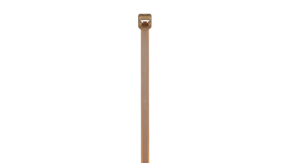 Panduit PLT2S-M71 Pan-Ty® locking cable tie, standard cross section, 7.4 (188mm) length, PEEK, translucent brown, 1000 pc.