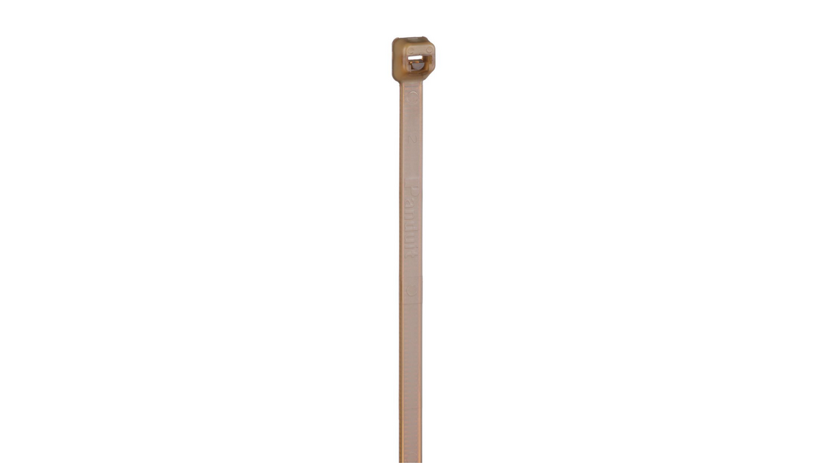 Panduit PLT2S-M71 Pan-Ty® locking cable tie, standard cross section, 7.4 (188mm) length, PEEK, translucent brown, 1000 pc.