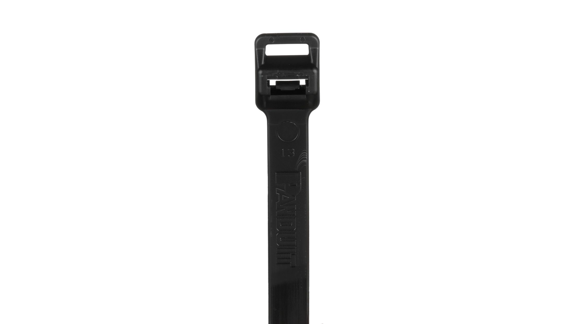 Pan-Ty® PLT8EH-C0 Cable Tie, Black, UV PA6.6, 30.6"L, 175lb, PK100