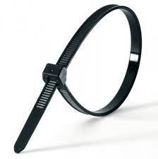 Panduit 5.6" 18lb Black Weather Resistant Pan-Ty® Polypropylene Cable Ties 1,000/bag Part #PLT1.5I-M100 