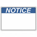 HellermannTyton 596-00426 Pre-Printed Header Label, NOTICE, 3.0" x 2.0", PET, Blue, 250/roll