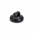 Magnetic Cable Tie Mount, Small, 0.75" Dia, Neodymium Magnet/POM/ST, 10lb Pull Force, Black, 10/bg