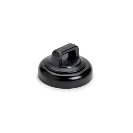 Magnetic Cable Tie Mount, Small, 0.75" Dia, Neodymium Magnet/POM/ST, 10lb Pull Force, Black, 10/bg