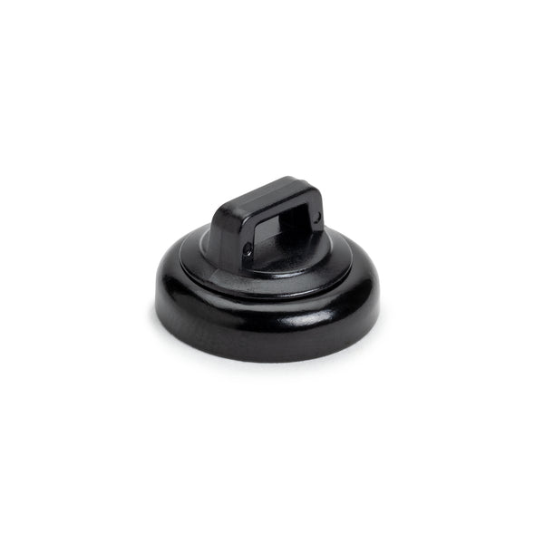 Magnetic Cable Tie Mount, Small, 0.75" Dia, Neodymium Magnet/POM/ST, 10lb Pull Force, Black, 10/bg