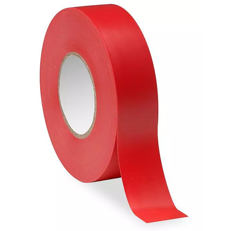 Red Vinyl Electrical Tape 3/4" x 66ft x 7.5 mil