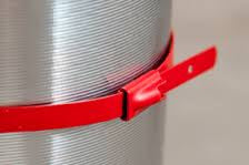 Red Polyester Coated 316 Stainless Steel Cable Ties