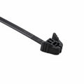 HellermannTyton REZ200.NB3P Releasable Cable Tie, 7.9" Long, 30 lb Tensile Strength, PA66, Black, 100/pkg