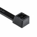 HellermannTyton RT150LEP0X2 Releasable Cable Tie, Release Tab, 32.3" Long, 175lb Tensile Strength, PA66, Black, 25/pkg