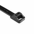 HellermannTyton RT250I0UVX2 Releasable Cable Tie, Release Tab, 28.7" Long, 250lb Tensile Strength, PA66UV, Black, 25/pkg