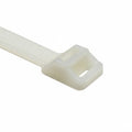 HellermannTyton RT250I9X2 Releasable Cable Tie, Release Tab, 28.7" Long, 250lb Tensile Strength, PA66, Natural, 25/pkg