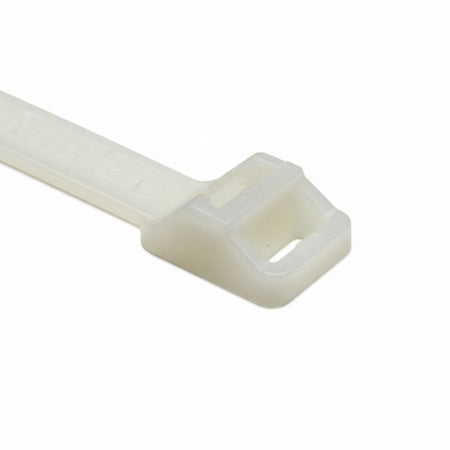 HellermannTyton RT250I9X2 Releasable Cable Tie, Release Tab, 28.7" Long, 250lb Tensile Strength, PA66, Natural, 25/pkg