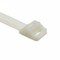 HellermannTyton RT250S9X2 Releasable Cable Tie, Release Tab, 9.1" Long, 250 lb Tensile Strength, PA66, Natural, 25/pkg