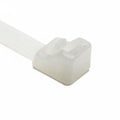 HellermannTyton RT40R9M4 Releasable Cable Tie, Release Tab, 8.5" Long, 40 lb Tensile Strength, PA66, Natural, 1000/pkg