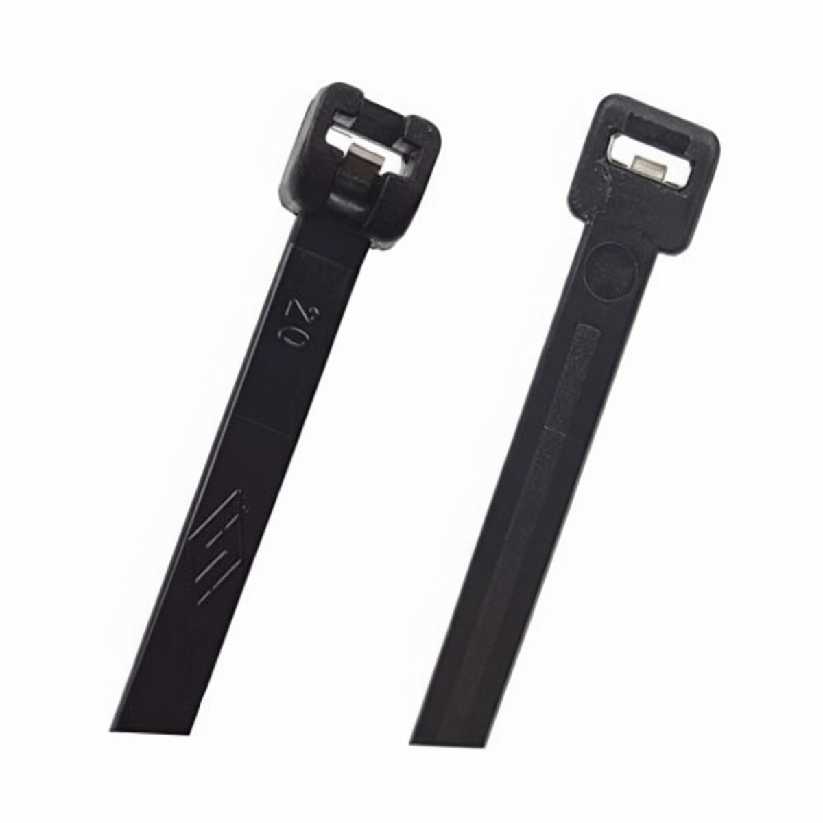 18" Black 120lb Metal Tooth Cable Ties / Zip Ties 100/bag Part #MT18-120-0C