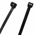 7.5" UV Black 50lbs Metal Tooth Cable Ties 100/bag Part #MT7.5-50-0C
