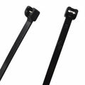 7.5" UV Black 50lbs Metal Tooth Cable Ties 1000/bag Part #MT7.5-50-0M
