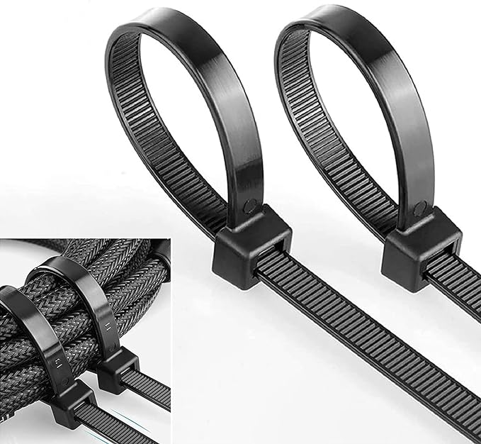 14.57" 50lb UV Black Cable Ties 100/bag Part # S14-50-0C