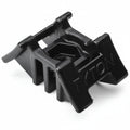 HellermannTyton S2HM250HIRHSH1 2-Way Saddle Mount, 3.5" Max Bundle Diameter, 0.25" Stud Diameter, PA66HIRHSUV, Black, 500/pkg