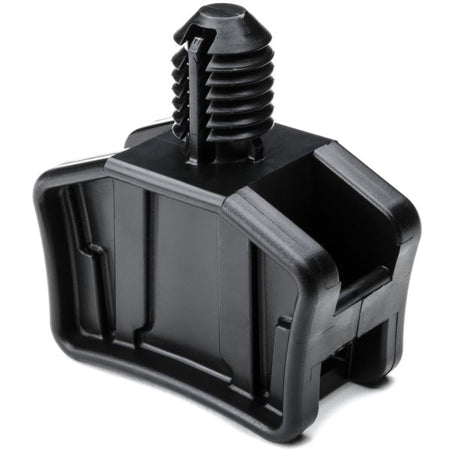 HellermannTyton S3STM500HIRHSF1 Fir Tree Saddle Mount, 0.5" Hole, Panel Thickness 0.08 - 0.52", PA66HIRHSUV, Black, 250/pkg