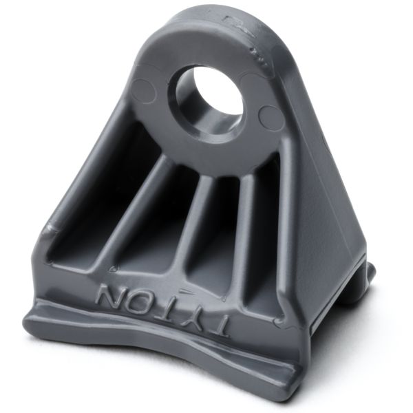 HellermannTyton SAM83HIRHSH1 Axial Oval Mount, .31" (8mm) Mounting Hole, PA66HIRHS, Gray, 500/pkg