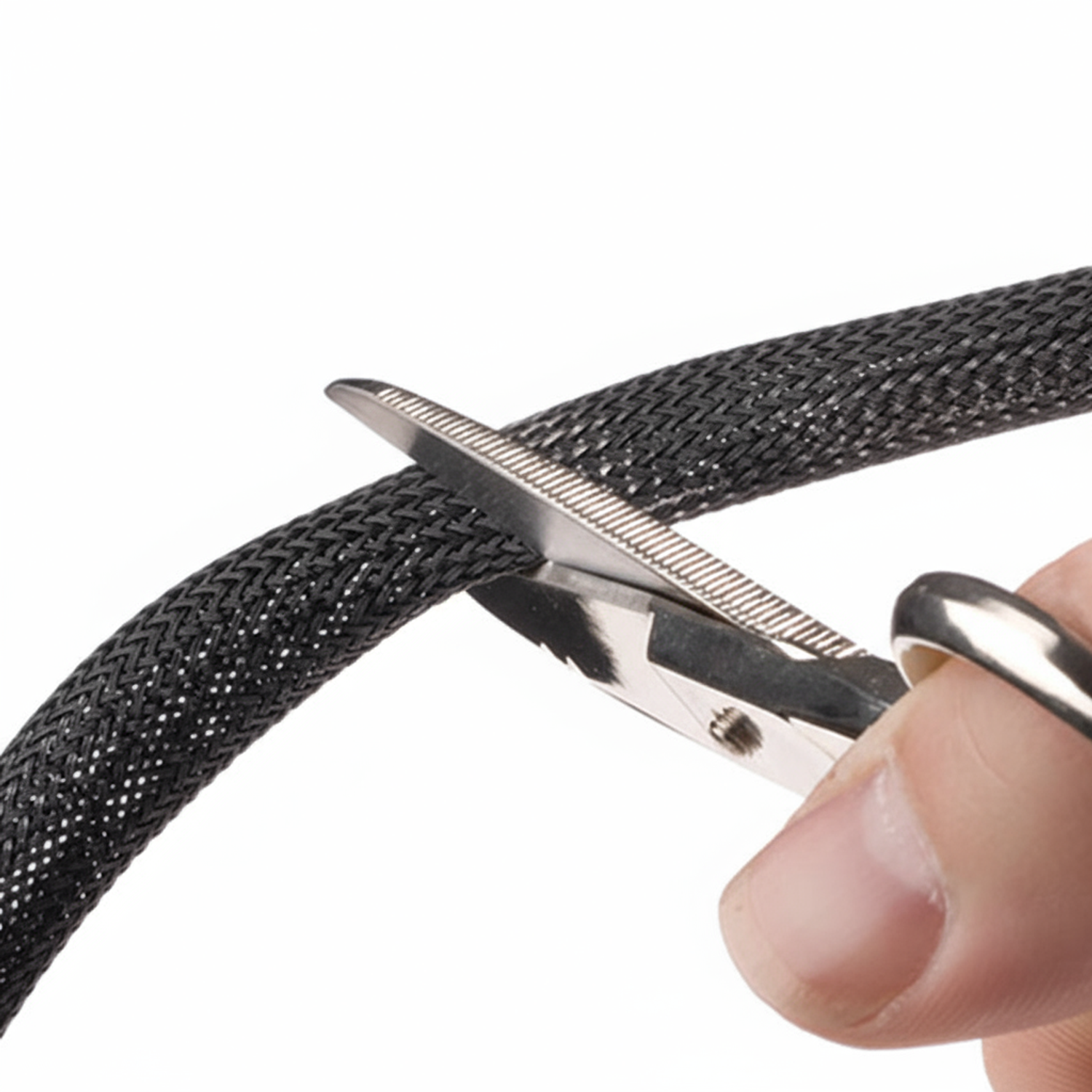 1/4” Black Techflex Clean Cut Fray Resistant Expandable Brai