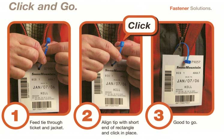 Ski Ties (Lift Ticket Zip Ties)
